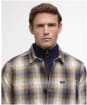 Men's Barbour Sandside Checked Overshirt - Navy