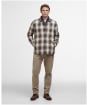 Men's Barbour Sandside Checked Overshirt - Navy