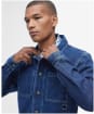 Men's Barbour Denim Grindle Overshirt - Indigo