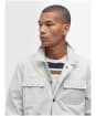 Men's Barbour Grindle Cargo Relaxed Overshirt - Oatmeal