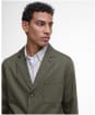 Men's Barbour Bayview Herringbone Overshirt - Uniform Green