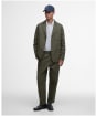 Men's Barbour Bayview Herringbone Overshirt - Uniform Green