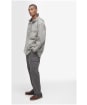 Men's Barbour Durham Hooded Overshirt - Concrete