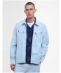Men's Barbour International Hayden Overshirt - Ice Water