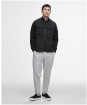Men's Barbour International Ethan Funnel Neck Quilted Sweat - Black