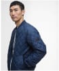Men's Barbour International Harfell Quilted Jacket - Navy