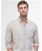 Men's Barbour Nelson Tailored Shirt - Stone