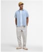 Men's Barbour Nelson S/S Summer Shirt - Lead