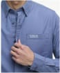 Men's Barbour International Kinetic Shirt - Washed Blue
