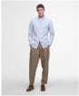 Men's Barbour Striped Oxtown Tailored Shirt - Navy