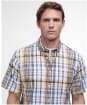 Men's Barbour Hartley Regular Short Sleeve Shirt - Ochre