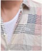 Men's Barbour Oakshore Short Sleeve Summer Cotton Shirt - Washed Stone