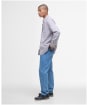 Men's Barbour Banner Long Sleeve Tailored Fit Cotton Shirt - Red