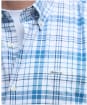 Men's Barbour Drafthill Short Sleeve Shirt - Brook Blue