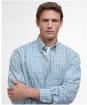 Men's Barbour Durand Long Sleeve Shirt - Brook Blue