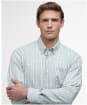 Men's Barbour Teesdale Long Sleeve Performance Shirt - Light Olive