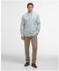 Men's Barbour Teesdale Long Sleeve Performance Shirt - Light Olive