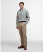 Men's Barbour Teesdale Long Sleeve Performance Shirt - Stone