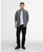 Men's Barbour International Hawks Check Oxford Shirt - Black