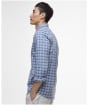Men's Barbour International Hawks Check Oxford Shirt - Washed Blue
