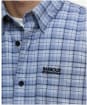 Men's Barbour International Hawks Check Oxford Shirt - Washed Blue