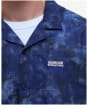 Men's Barbour International Camo Ikat Summer Shirt - Midnight Blue