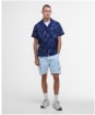 Men's Barbour International Camo Ikat Summer Shirt - Midnight Blue