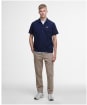 Men's Barbour International Checkerboard Twill Summer Shirt - Midnight Blue