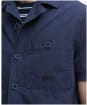 Men's Barbour International Kenneth Garment Dye Short Sleeve Shirt - Navy