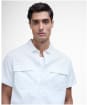 Men's Barbour International Joshua Jacquard Texture Shirt - Whisper White