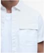 Men's Barbour International Joshua Jacquard Texture Shirt - Whisper White
