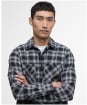 Men's Barbour International Dexter Check Oxford Shirt - Black