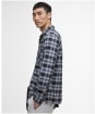 Men's Barbour International Dexter Check Oxford Shirt - Black