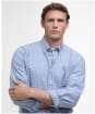 Men's Barbour Finwell Gingham Tailored Fit Shirt - Sky