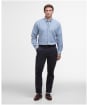 Men's Barbour Finwell Gingham Tailored Fit Shirt - Sky