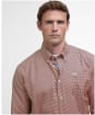 Men's Barbour Finwell Gingham Tailored Fit Shirt - Rust