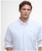 Men's Barbour Nelson Linen Blend Regular Fit Shirt - White