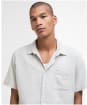 Men's Barbour Hartland Linen Blend Summer Fit Shirt - Stone