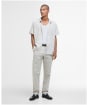Men's Barbour Hartland Linen Blend Summer Fit Shirt - Stone