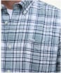 Men's Barbour Bridport Linen Blend Tailored Fit Shirt - Blue