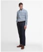 Men's Barbour Bridport Linen Blend Tailored Fit Shirt - Blue