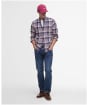 Men's Barbour Bridport Linen Blend Tailored Fit Shirt - Navy
