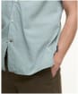 Men's Barbour Garment Dyed Nelson Short Sleeve Regular Fit Shirt - Pale Apple