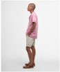 Men's Barbour Garment Dyed Nelson Short Sleeve Regular Fit Shirt - True Pink