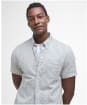 Men's Barbour Cresswell Seersucker Summer Fit Shirt - Stone