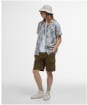 Men's Barbour Falmouth Printed Summer Fit Shirt - Oatmeal