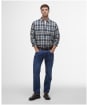 Men's Barbour Clifton Madras Relaxed Fit Shirt - Navy