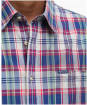 Men's Barbour Clifton Madras Relaxed Fit Shirt - Red