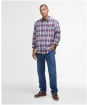 Men's Barbour Clifton Madras Relaxed Fit Shirt - Red