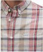 Men's Barbour Hillway Madras Summer Fit Shirt - Washed Stone